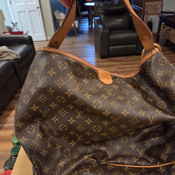 Louis Vuitton Handbags - Louis Vuitton Brown and Tan Shoulder Bag Delightful MM